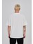 Oversize Yazı Baskılı Bisiklet Yaka Tshirt 3