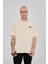 Oversize Yazı Baskılı Bisiklet Yaka Tshirt 1