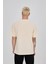 Oversize Yazı Baskılı Bisiklet Yaka Tshirt 2
