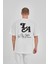 Oversize Baskılı Bisiklet Yaka Unisex Tshirt 2