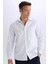 Regular Fit Polo Yaka Çizgili Oxford Uzun Kollu Açık Mavi Erkek Gömlek D6101AX/BE196 1