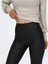 Kadın Skinny Fit Yüksek Bel Deri Tayt Pantolon - 15302624 1