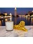 Büyük Boy Gold Eliysia Soya Wax Cam Bardak Mum Aslan Dekoratif Obje Takımı Hediyelik 1