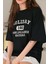 Kadın Holiday Baskılı Tasarım T-Shirt Oversize Salaş 2