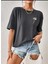 Papatya Baskılı Yazlık Pamuklu Kumaş Oversize Kalıp Tshirt Salaş 1