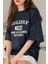 Kadın Holiday Baskılı Tasarım T-Shirt Oversize Salaş 1