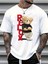 Erkek Relax Trend Ayı Basklı T-Shirt Yeni Sezon Oversize Salaş 1