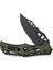 Biophase Flipper & Button Lock Knife Aluminum & Od Green G10 Handle Çakı 4