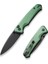 Altus Button Lock & Thumb Stud Knife Green Aluminum Handle Çakı 2