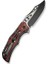 Biophase Flipper & Button Lock Knife Aluminum & Burgundy G10 Handle Çakı 3
