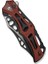 Biophase Flipper & Button Lock Knife Aluminum & Burgundy G10 Handle Çakı 5