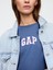 Kadın Mavi Gap Logo Relaxed T-Shirt Elbise 3