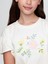 Kız Çocuk Beyaz Vintage Soft Sweatshirt Elbise 2
