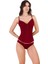 8650 Bordo Renk 2li Atlet Dantelli Takım 2