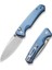 Altus Button Lock & Thumb Stud Knife Blue Aluminum Handle Çakı 2