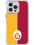 Apple iPhone 16 Pro Max Galatasaray Parçalı Logo Şeffaf Telefon Kılıfı 1