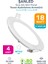 18W Tasarruflu LED Yuvarlak Beyaz Işık Sıva Altı Slim Panel Tavan Aydınlatma Armatürü-4 Adettir 1