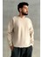 Erkek Bisiklet Yaka Oversize Sweatshirt 1