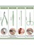 Manikür Pedikür Seti Tırnak Manikür Pensi Set 18 Pcs Tırnak Eti Manikür Makası Siyah Nokta Temizleme 5
