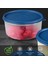 6'lı Yuvarlak Gıda Saklama Kabı Seti - Organizer Düzenleyici Erzak Kabı 6X1200ML Lacivert 2