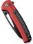 Sentinel Strike Flipper & Thumb Stud & Button Lock Knife Red Aluminum & Frn Handle Çakı 5