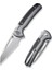Sentinel Strike Flipper & Thumb Stud & Button Lock Knife Gray Aluminum & Frn Handle Çakı 2