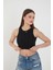 Halter Yaka Fitilli Askılı Crop Atlet Bluz 3