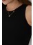 Halter Yaka Fitilli Askılı Crop Atlet Bluz 5