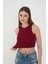 Halter Yaka Fitilli Askılı Crop Atlet Bluz 3