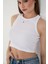 Halter Yaka Fitilli Askılı Crop Atlet Bluz 2
