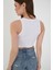 Halter Yaka Fitilli Askılı Crop Atlet Bluz 4