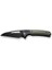 Sentinel Strike Flipper & Thumb Stud & Button Lock Knife Black Aluminum & Frn Handle Çakı 1