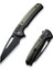 Sentinel Strike Flipper & Thumb Stud & Button Lock Knife Black Aluminum & Frn Handle Çakı 2