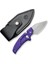 Typhoeus Adjustable Fixed Blade Knife Purple G10 Handle Bıçak 3