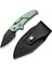 Typhoeus Adjustable Fixed Blade Knife Green Aluminum Handle Bıçak 2
