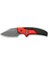Typhoeus Adjustable Fixed Blade Knife Red,black Aluminum Handle Damascus Bıçak 1