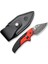 Typhoeus Adjustable Fixed Blade Knife Red,black Aluminum Handle Damascus Bıçak 3
