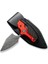 Typhoeus Adjustable Fixed Blade Knife Red,black Aluminum Handle Damascus Bıçak 4