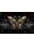 Golden Butterfly Kanvas Tablo 2