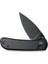 Qubit Button Lock & Thumb Stud Knife Black Aluminum Handle Çakı 4
