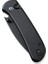 Qubit Button Lock & Thumb Stud Knife Black Aluminum Handle Çakı 5