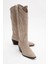 Pietro Bej Deri Süet Kadın Western Çizme 1