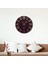 El Yapımı Italyan Boya Duvar Saati, Özel Dokulu Duvar Saati, Gold Rakamlı, 60CM, Ev ve Ofis Hediyesi, Bordo/Gold 3