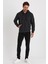 Erkek Tam Fermuarlı Kapüşonlu Yandan Cepli Sweatshirt 3