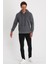 Erkek Tam Fermuarlı Kapüşonlu Yandan Cepli Sweatshirt 3
