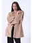 Bej Önü Kapamalı Seyyar Kemerli Peluş Ceket 0105140.55 5