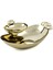 Pebble Gold Oval Sosluklu Kase 31X24X9 cm 1