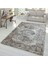 Modern Şönil Eskitme Desenli Dokuma Taban Dekoratif Halı Kilim Yolluk Dijital Baskı Halı Yıkanabilir 1