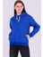 Mavi Basic Oversize Kadın Kapüşonlu Hoodie 3 Iplik Sweatshirt 1