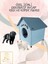 Kedi ve Köpek Yuvası(Evi) Doğal Ahşap Hem İç Mekan Hem Dış Mekan İçin 2